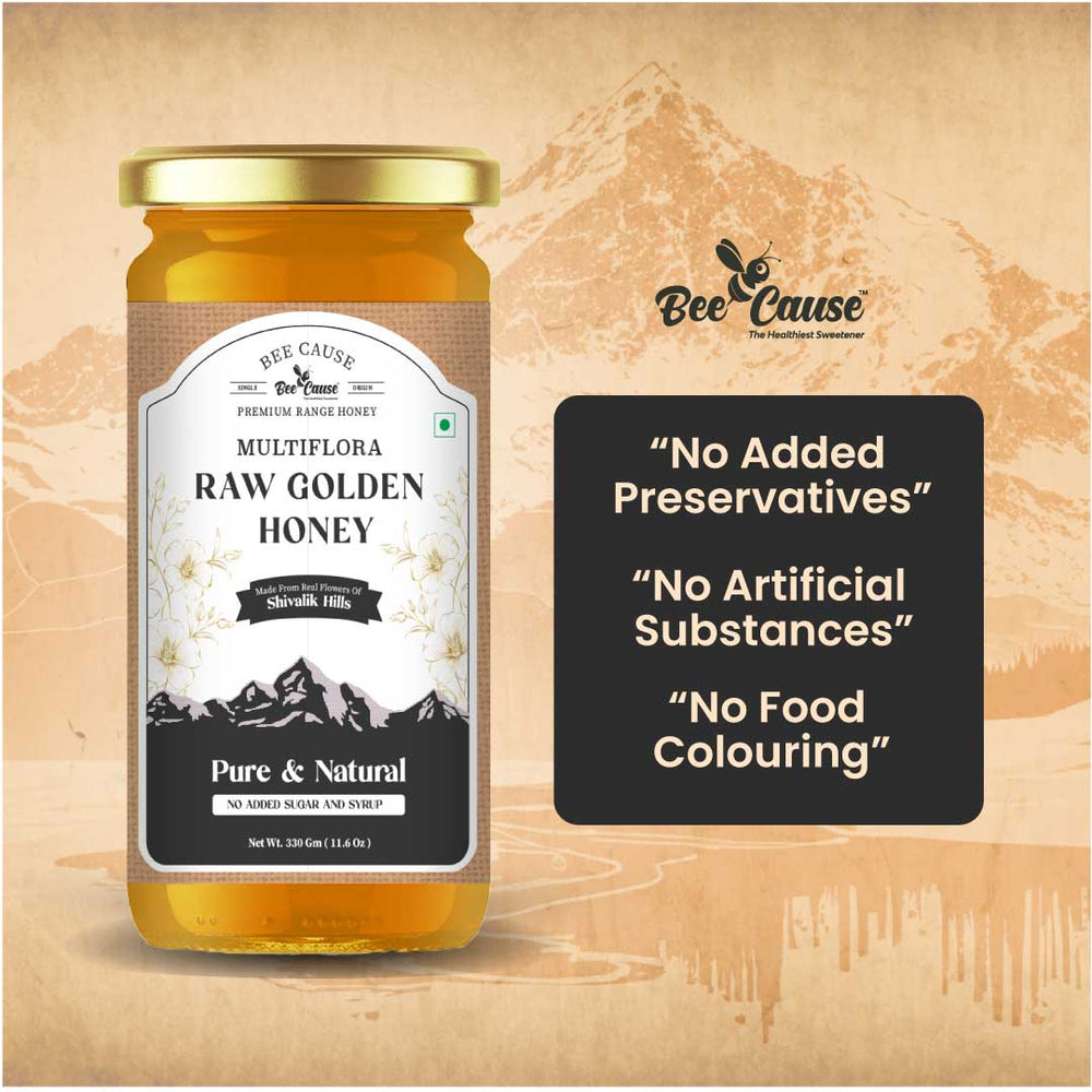 Multi Flora Golden Honey - Bee Cause