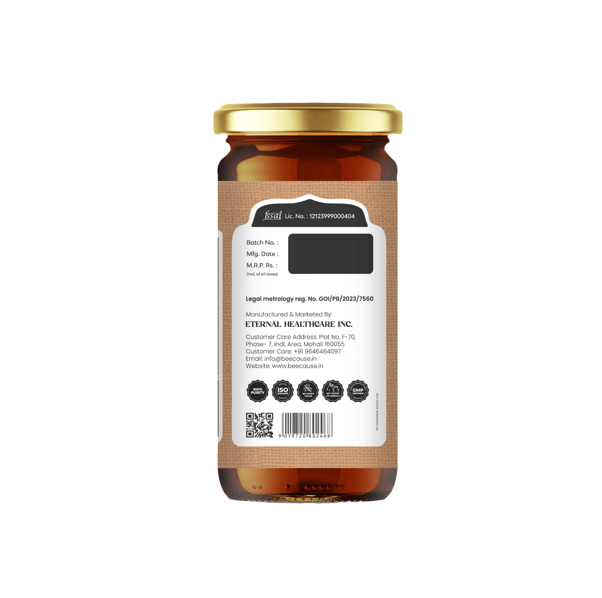Multi Flora Golden Honey - Bee Cause