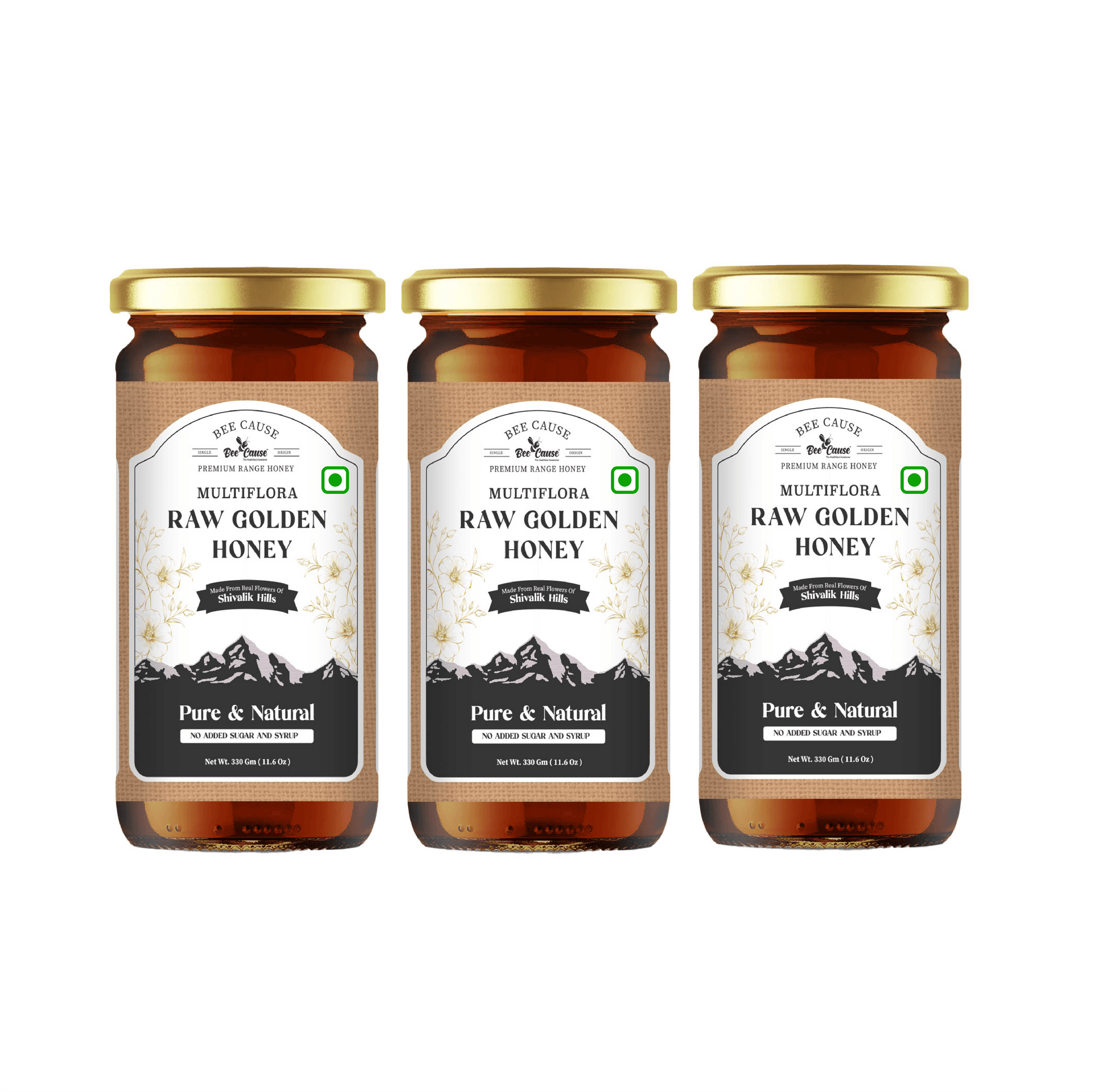 Multi Flora Golden Honey - Bee Cause