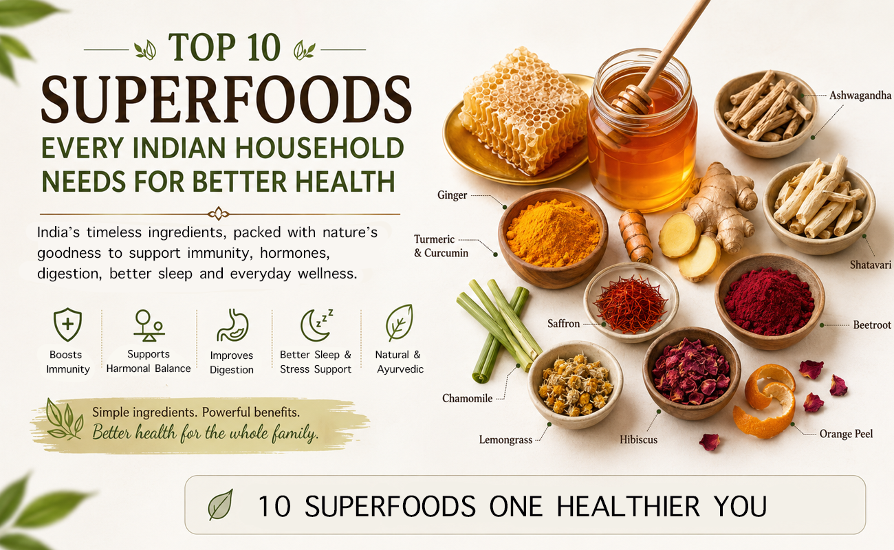 Top 10 Superfoods Every Indian Household Should Have for Better Health