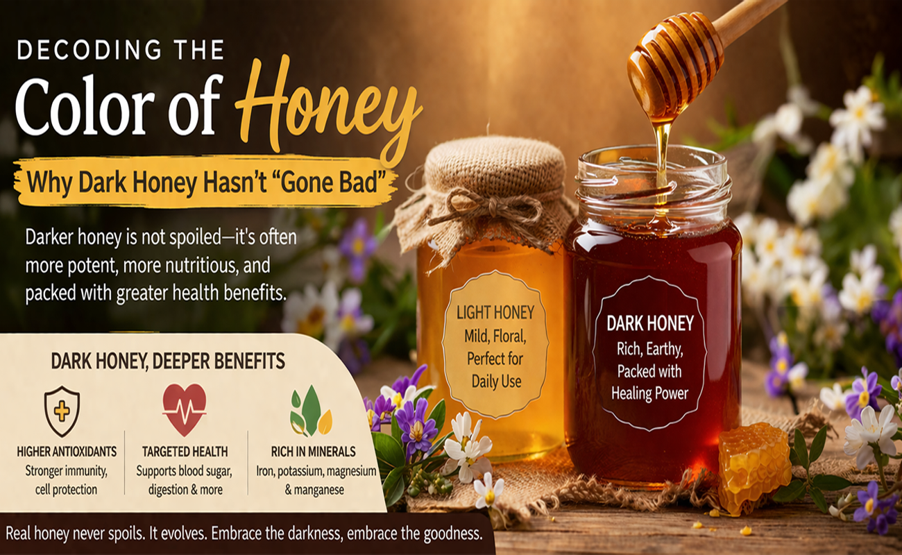 Decoding the Color of Honey: Why Dark Honey Hasn't "Gone Bad"