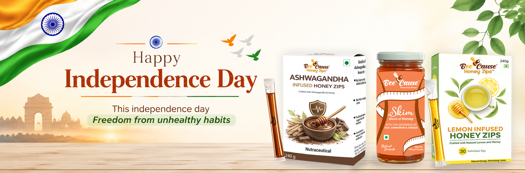Shop natural honey and wellness products from BeeCause