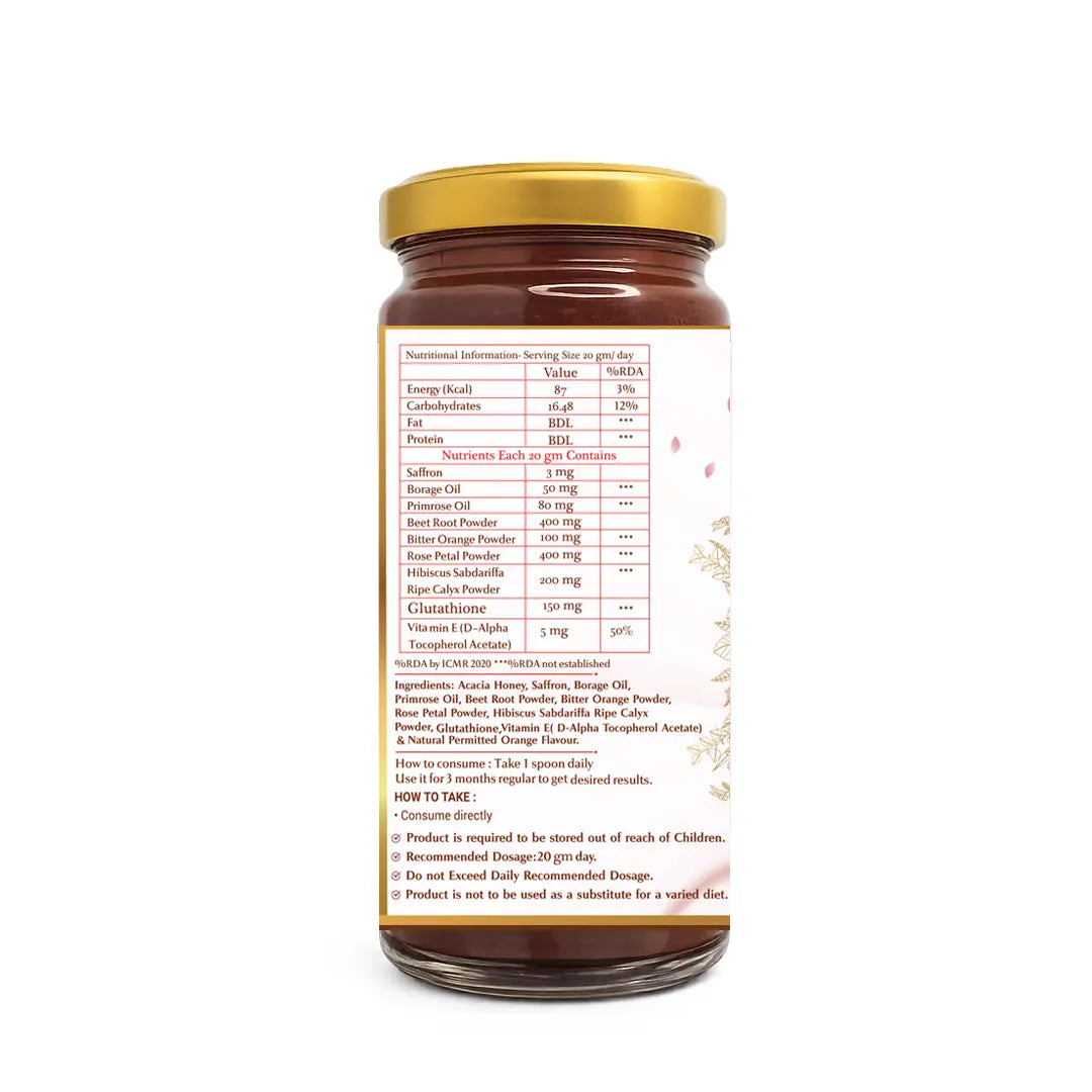 Supplement jar with nutritional label on a white background