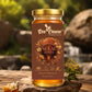 beecause sulai honey placed on rock with natural blurred background

