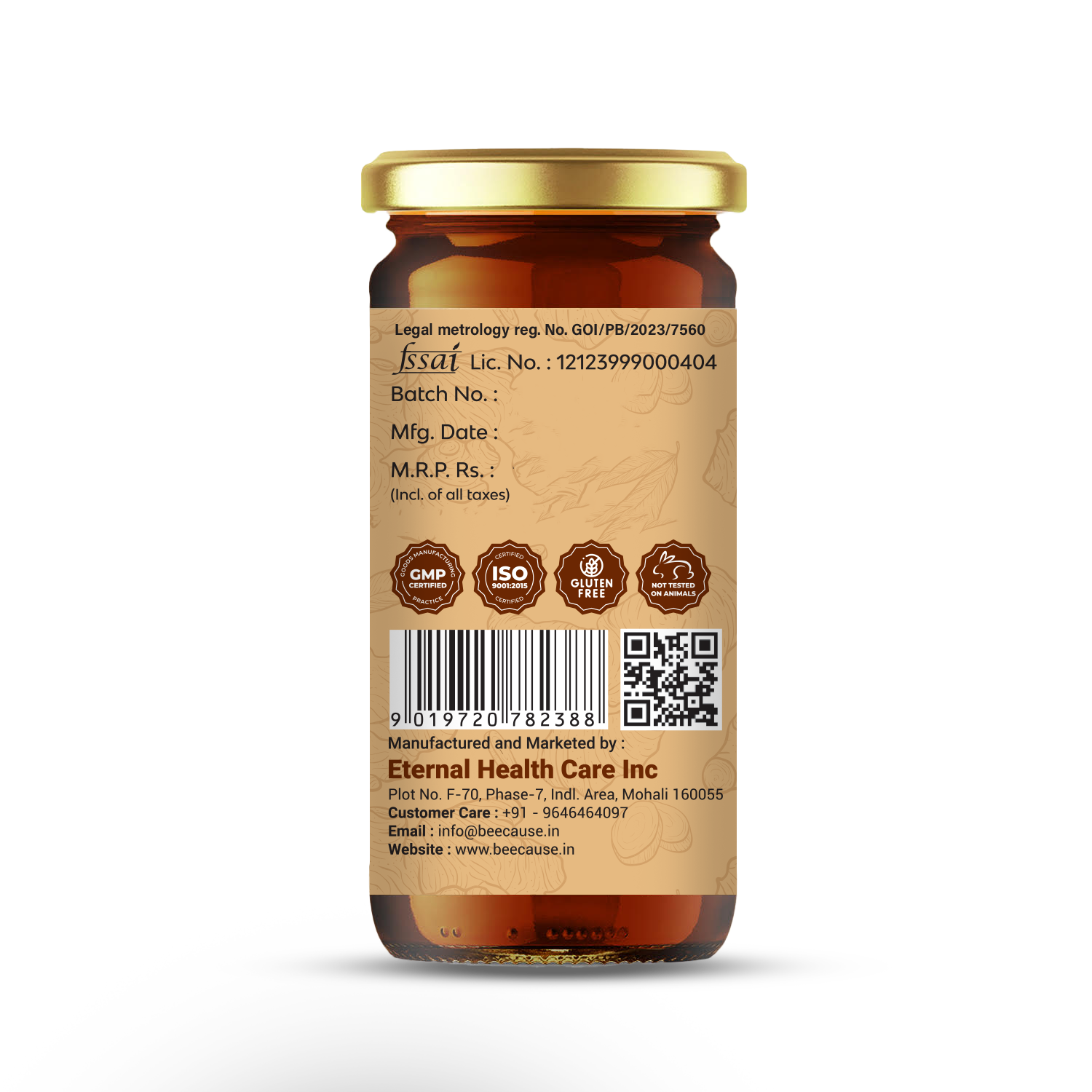 Ginger Curcumin Honey - Bee Cause