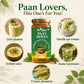 Bee Cause Paan Honey with images of food items and text 'Paan Lovers, This One's For You!'