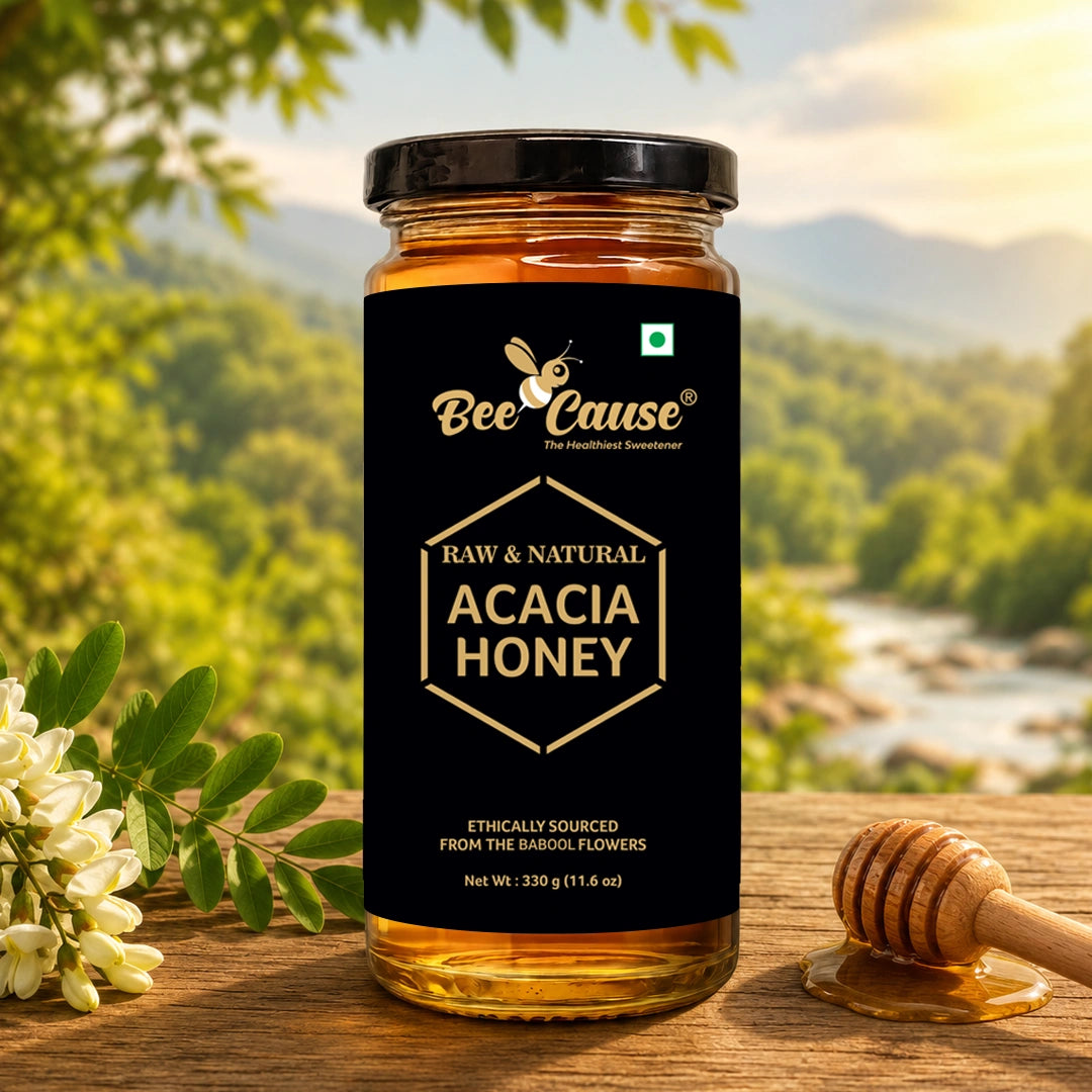 Raw Acacia Honey: Thick Liquid Gold
