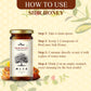 A "How To Use" guide for Bee Cause Sidr Honey. Steps include scooping 1-2 teaspoons and consuming directly or with warm water on an empty stomach for best results.
