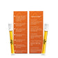 Side panels of the Bee Cause Sulemani Chai Flavoured Honey Zips packaging. The left panel provides storage instructions, while the right panel details five ways to use the honey zips: as a chai sweetener, green tea enhancer, kadha booster, travel-friendly sweetener, and in warm water. Two honey sachets are displayed alongside.