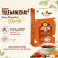Advertisement for Bee Cause Sulemani Chai Flavoured Honey Zips showing the 240g product box and a cup of tea. Text invites users to taste Sulemani Chai in honey, with simple instructions to tear the sachet and add it as a sweetener to regular tea.