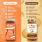 Two jars of honey with labels for 'Slim Honey' and 'Ginger Honey' on a colorful background.