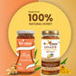 Two jars of honey with labels 'Slim Honey' and 'Ginger Curcumin Honey' on a gradient background.