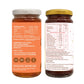 Two amber glass jars of Beecause honey shown side by side on a white background, displaying the front and back labels.