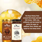 Two jars of honey from Bee Cause with text about the honey's purity and characteristics.